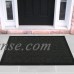Loop Carpet Rubber Backed Entrance Scraper Door mat (18" x 30", Charcoal) Entrance Rug Indoor/Outdoor Doormat, Shoe Scraper Entryway,Garage and Laundry room Floor Mat, Weather-Resistant   564142194